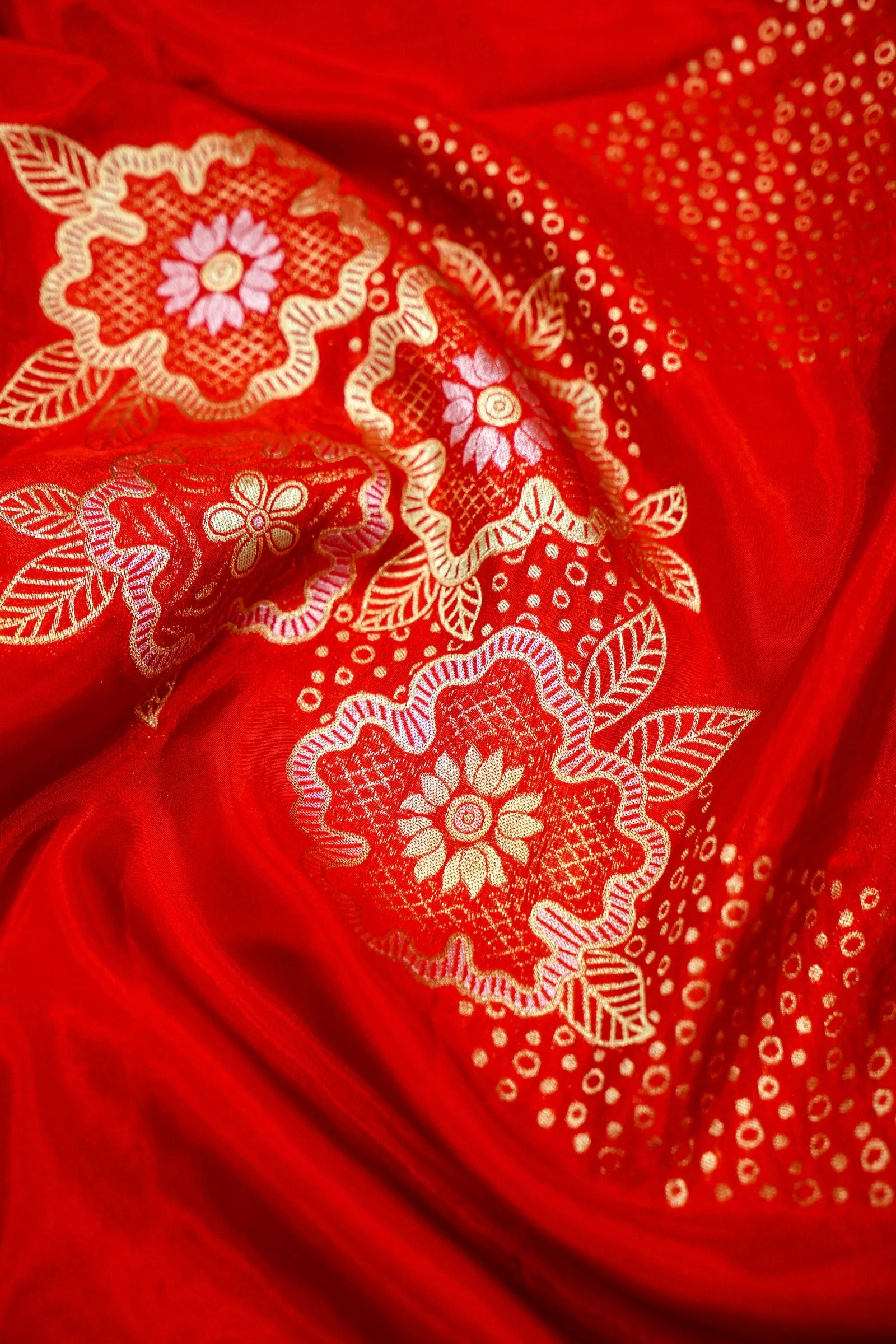 Sindoor Red Banarasi Silk Saree - Image 5