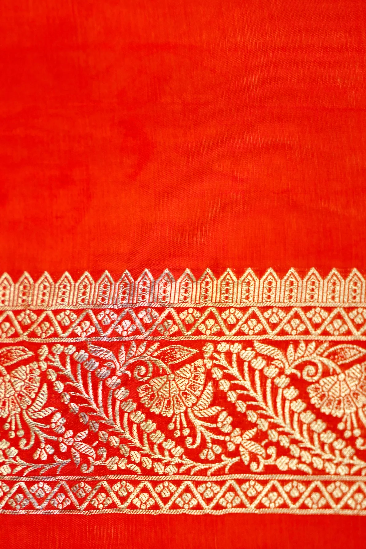 Sindoor Red Banarasi Silk Saree - Image 7